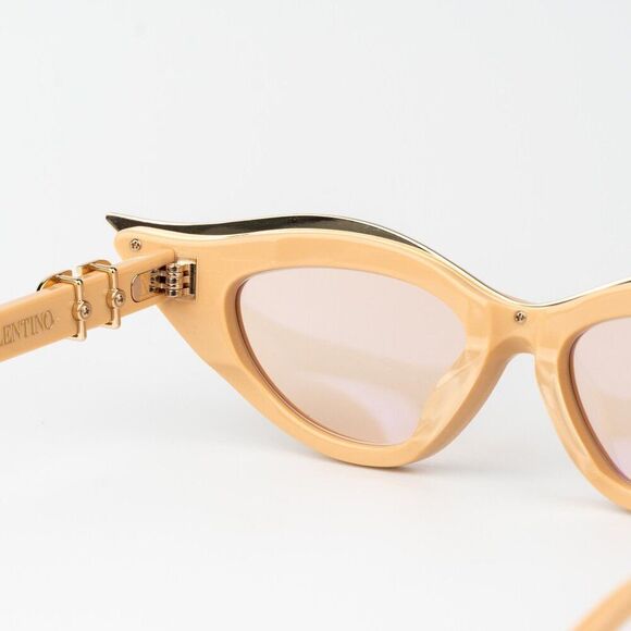 Valentino Women Sunglasses Beige Gold Nude Cat Eye V - GOLDCUT - II VLS-114C-49 main image 10